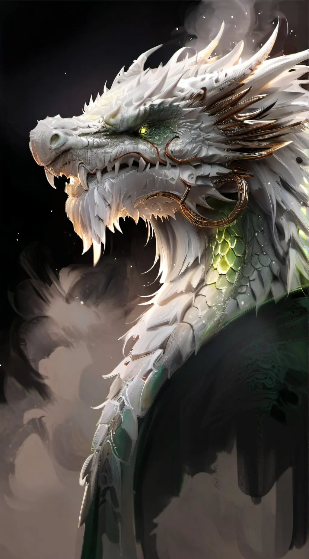 ai character: the dragon background