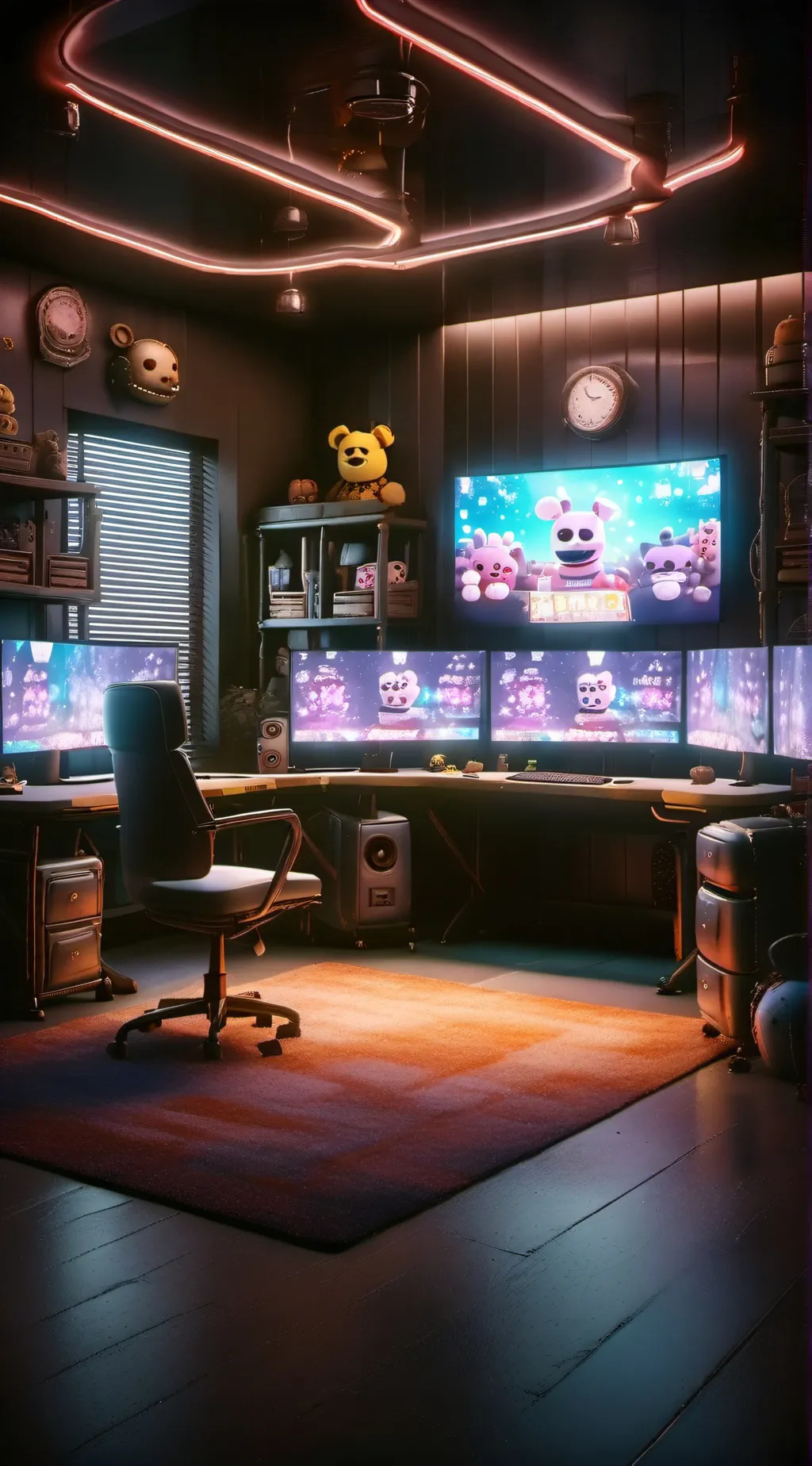 ai character: Fnaf 1 background