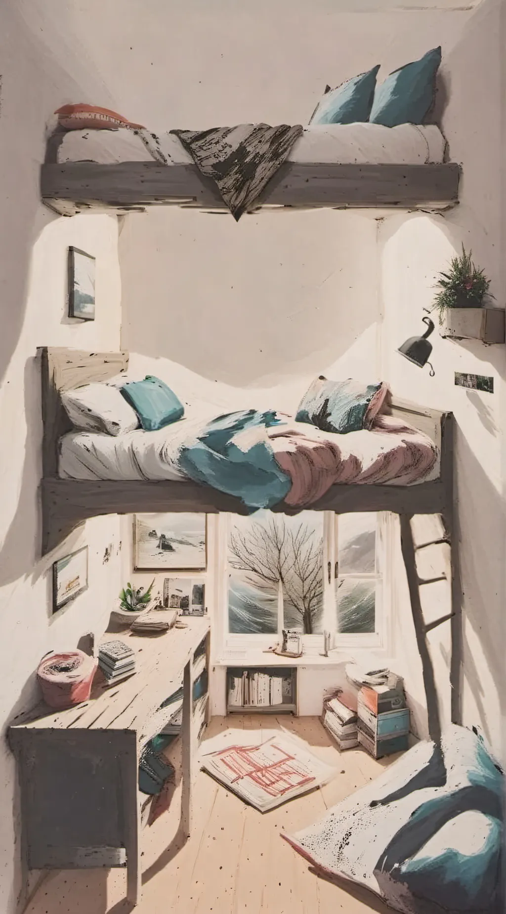 ai character: MHA girl dormmates background