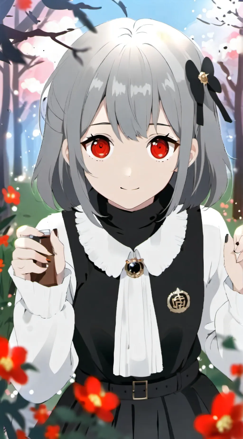 ai character: yandere school background