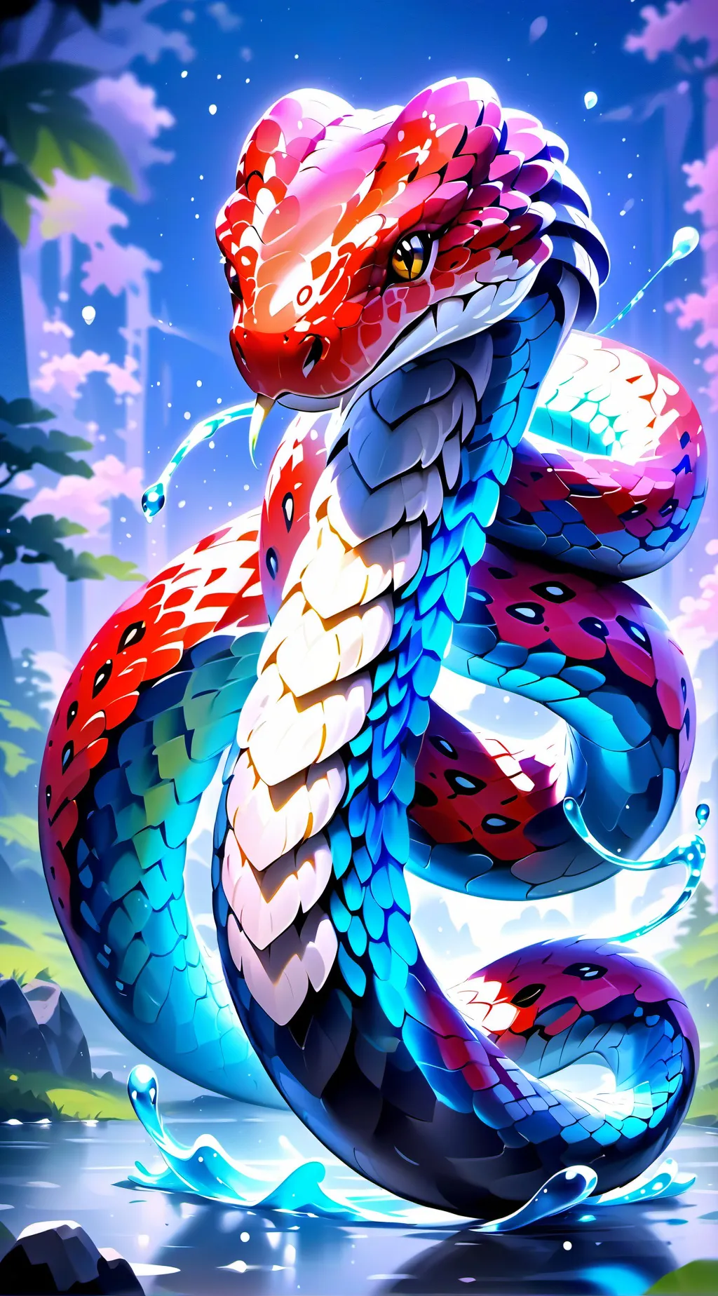 ai character: strawberry vanilla background