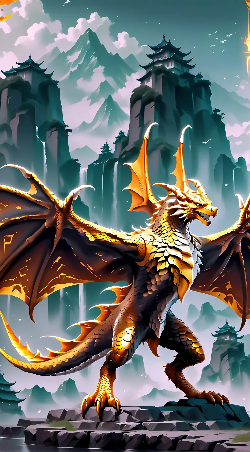 ai character: King Fireflame WOF background