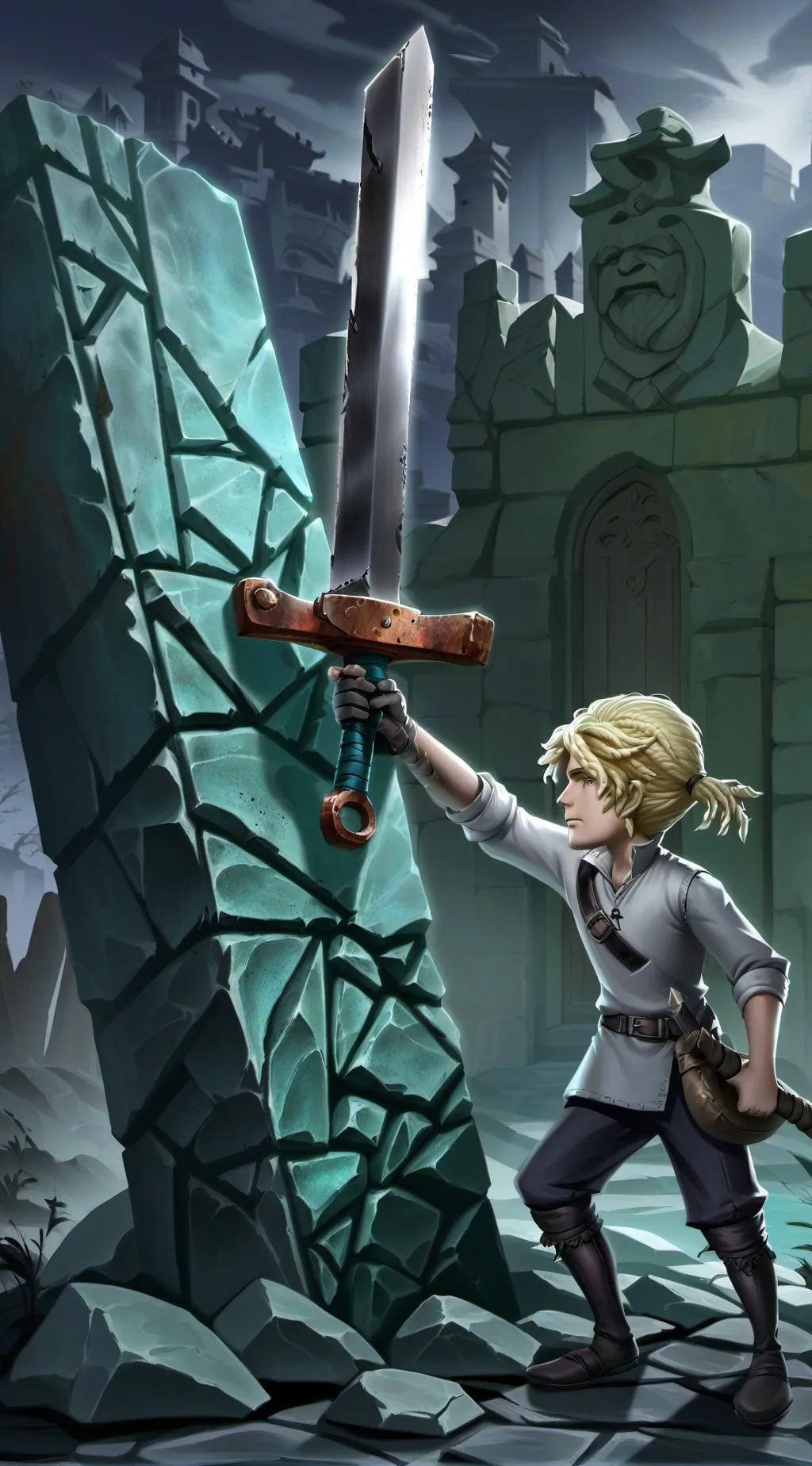 ai character: King Alex  background