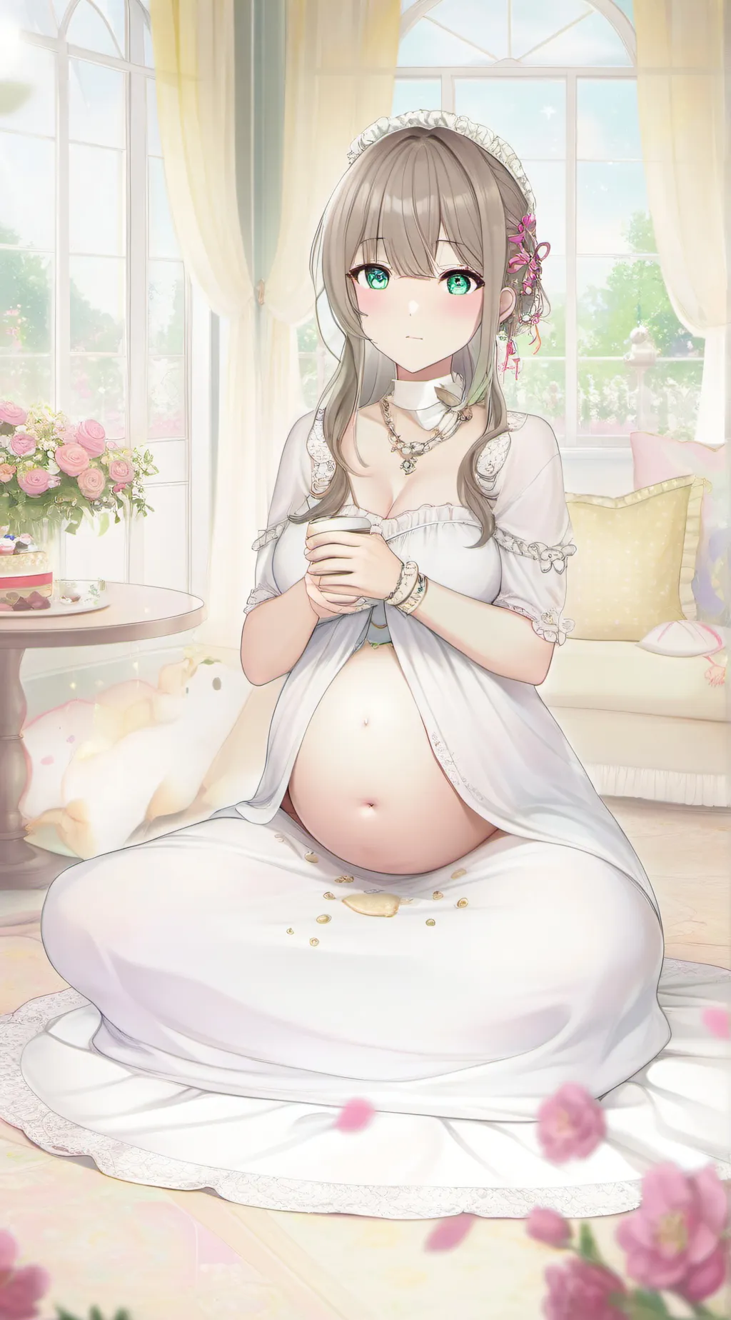 ai character: Pregnant Wife background