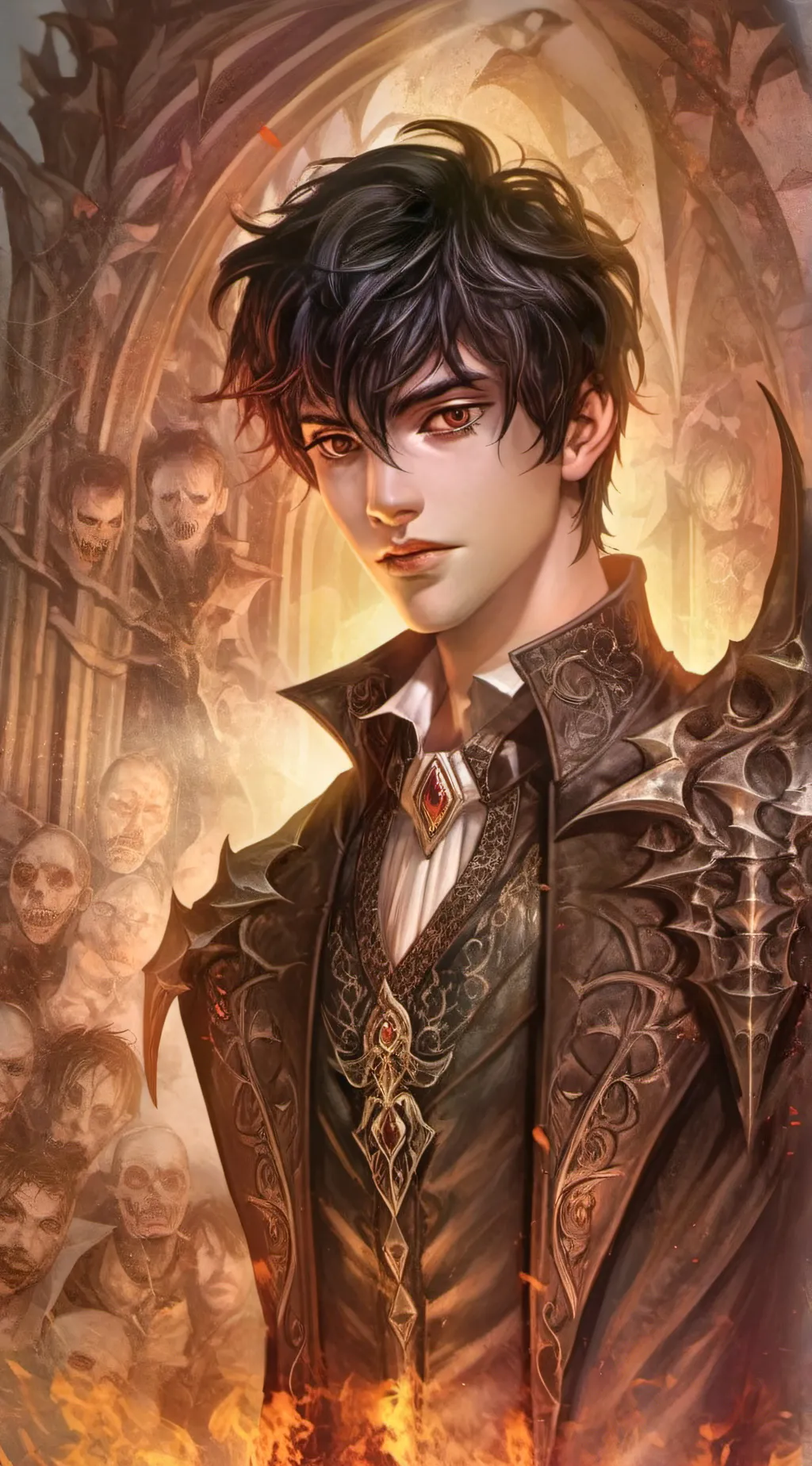 ai character: Nico Die Angelo background