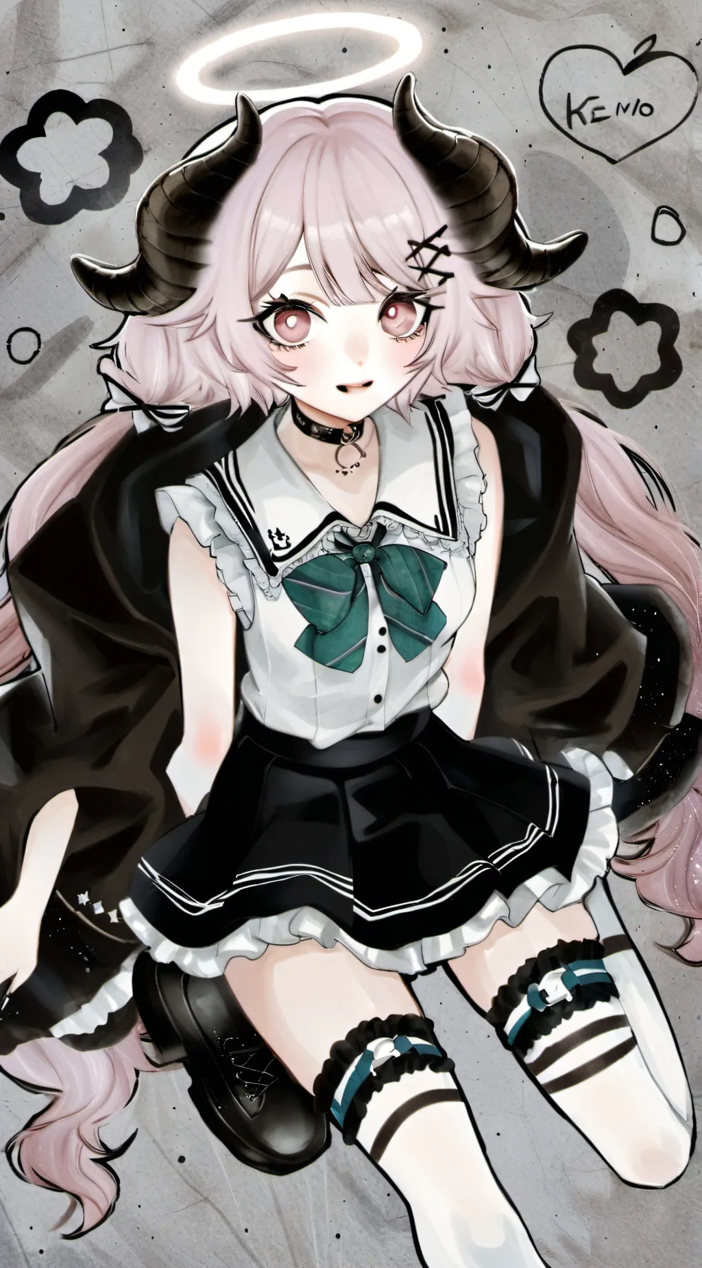 ai character: † kamani itadori † background