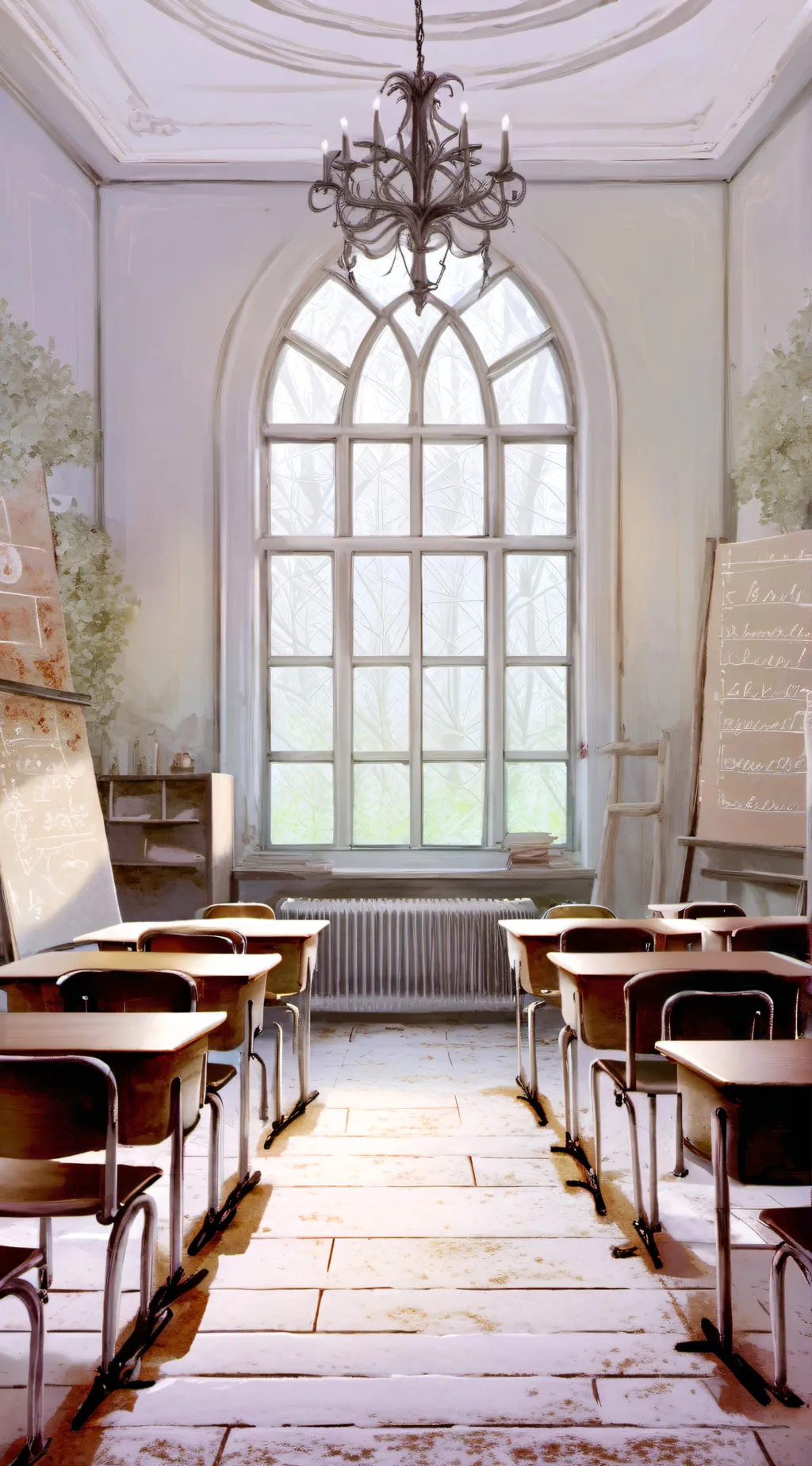 ai character: mha School Pet background