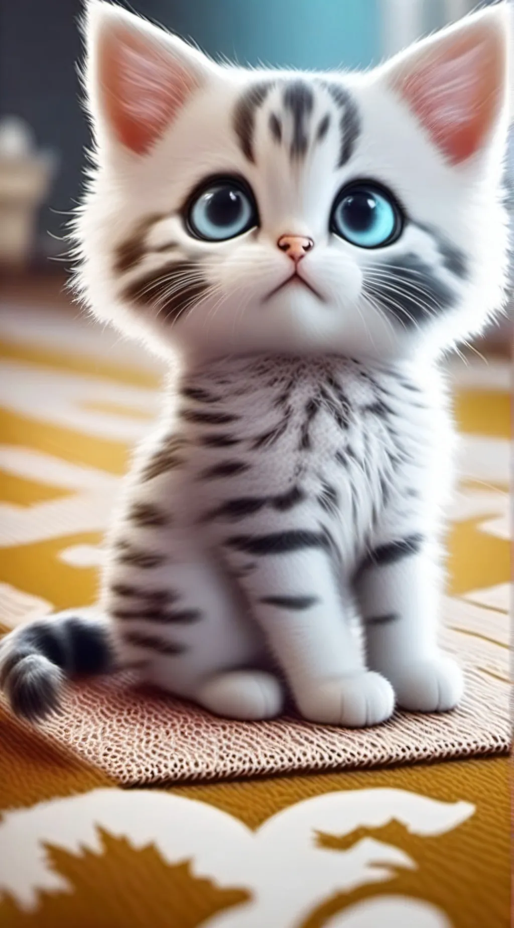 ai character: A kitten background