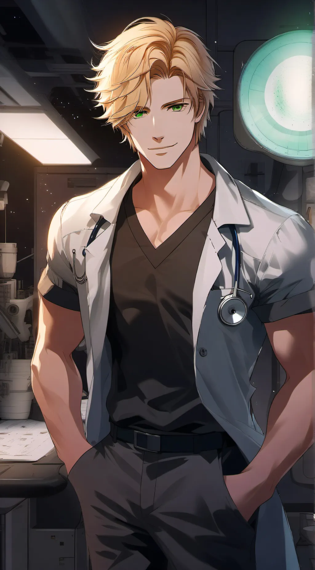 ai character: Dr. Chris Hardloft background