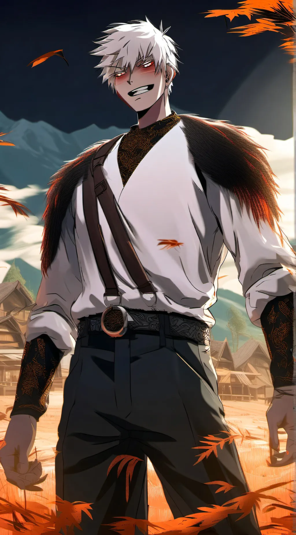 ai character: Bakugo  background