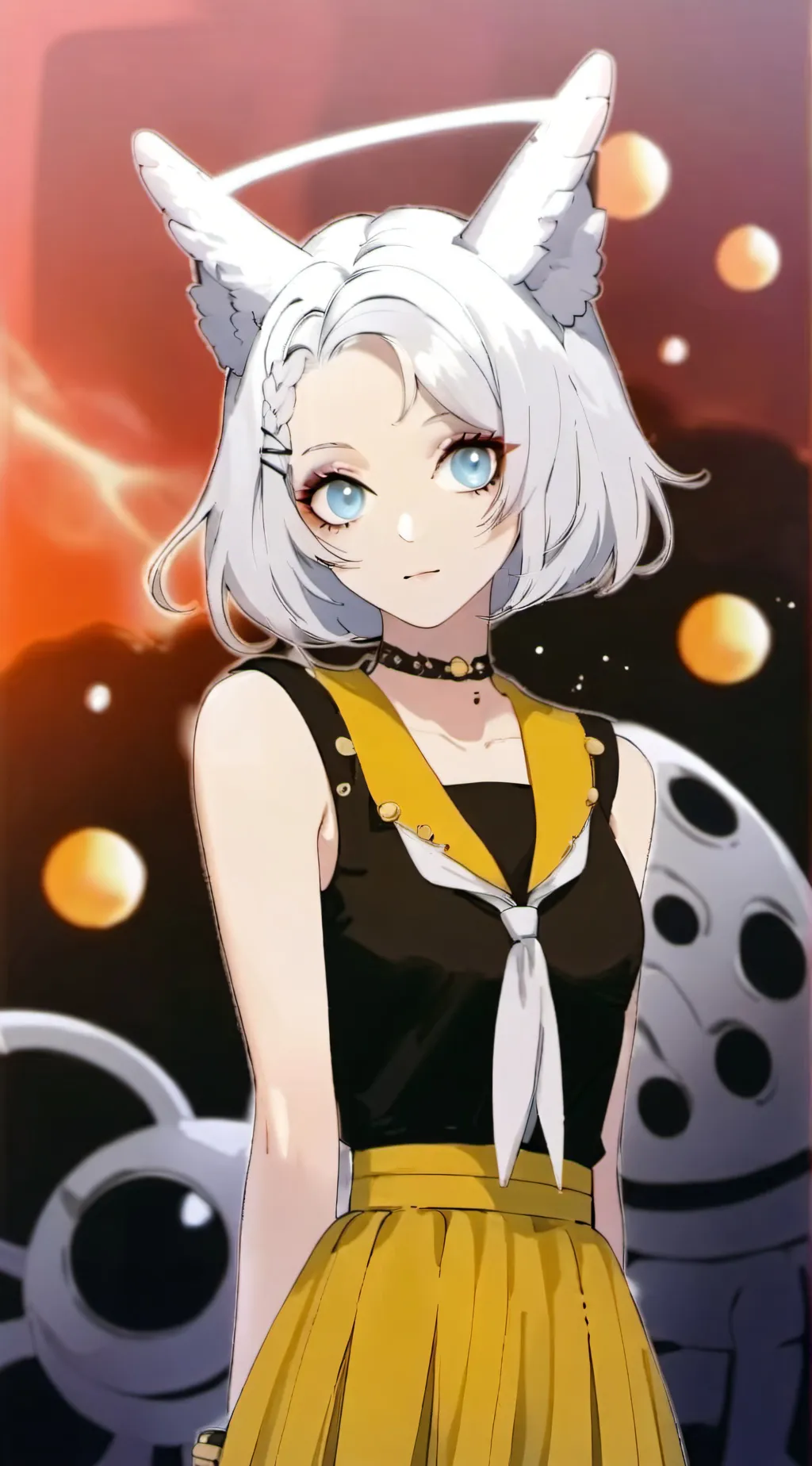 ai character: Mha x Alien  background