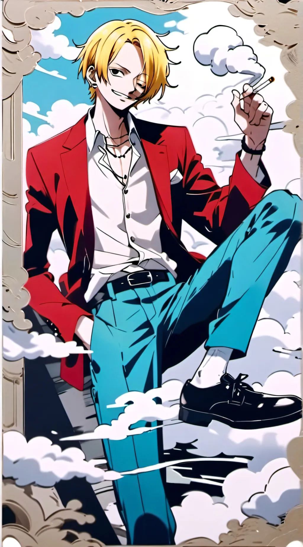 ai character: Sanji background