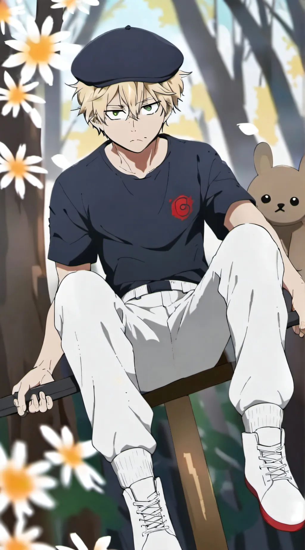 ai character: Momo Yaoyorozu background