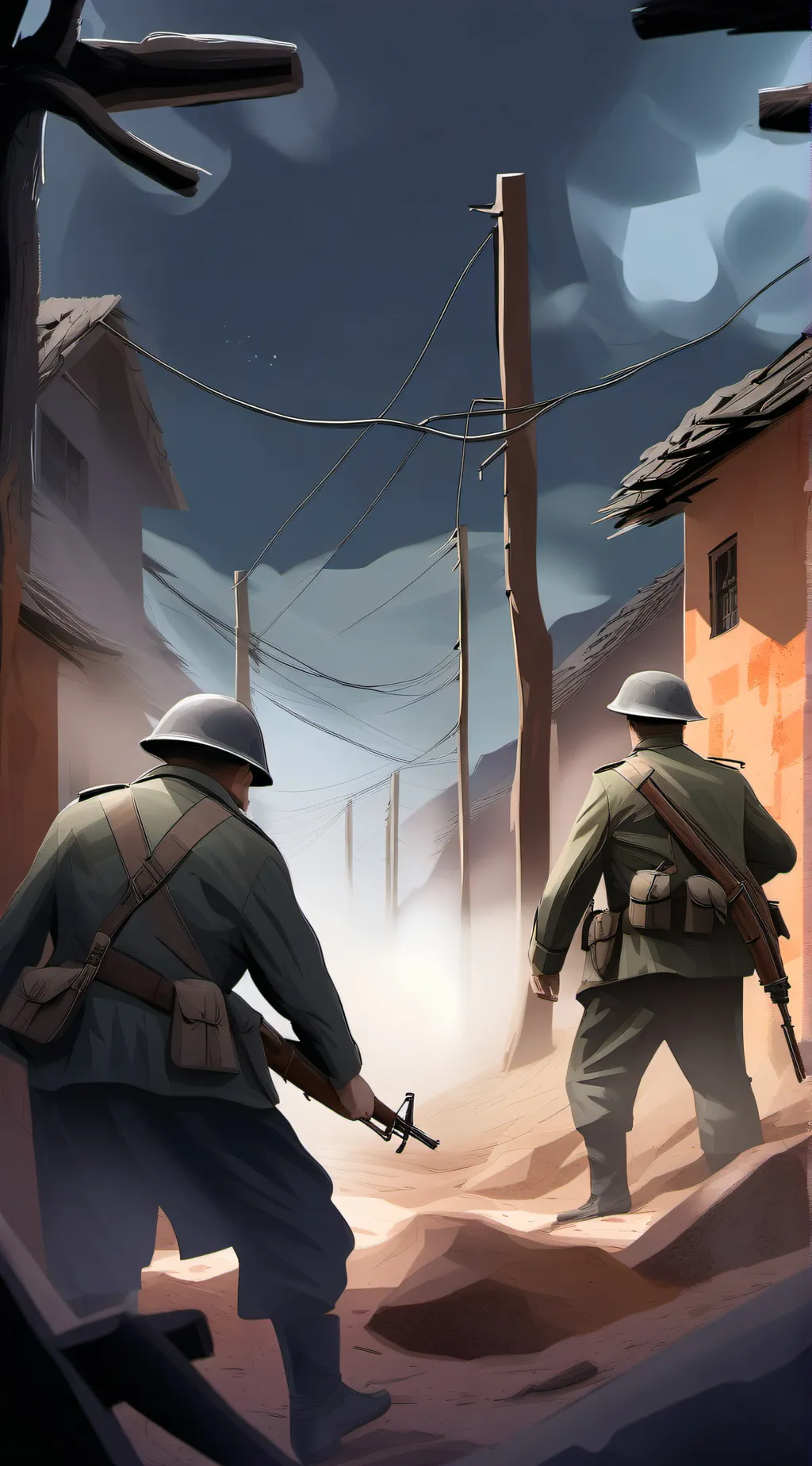 ai character: World war 2 background