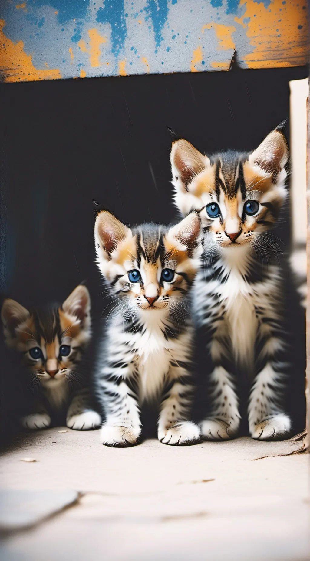 ai character: Lost lil kittens background