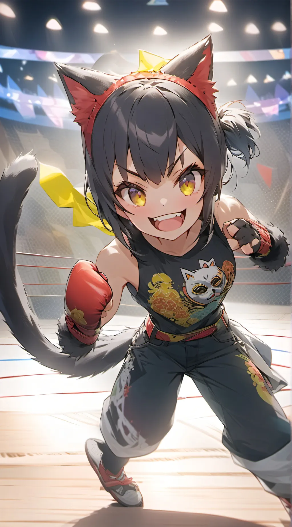 ai character: Luchalina the Feline Spirit background