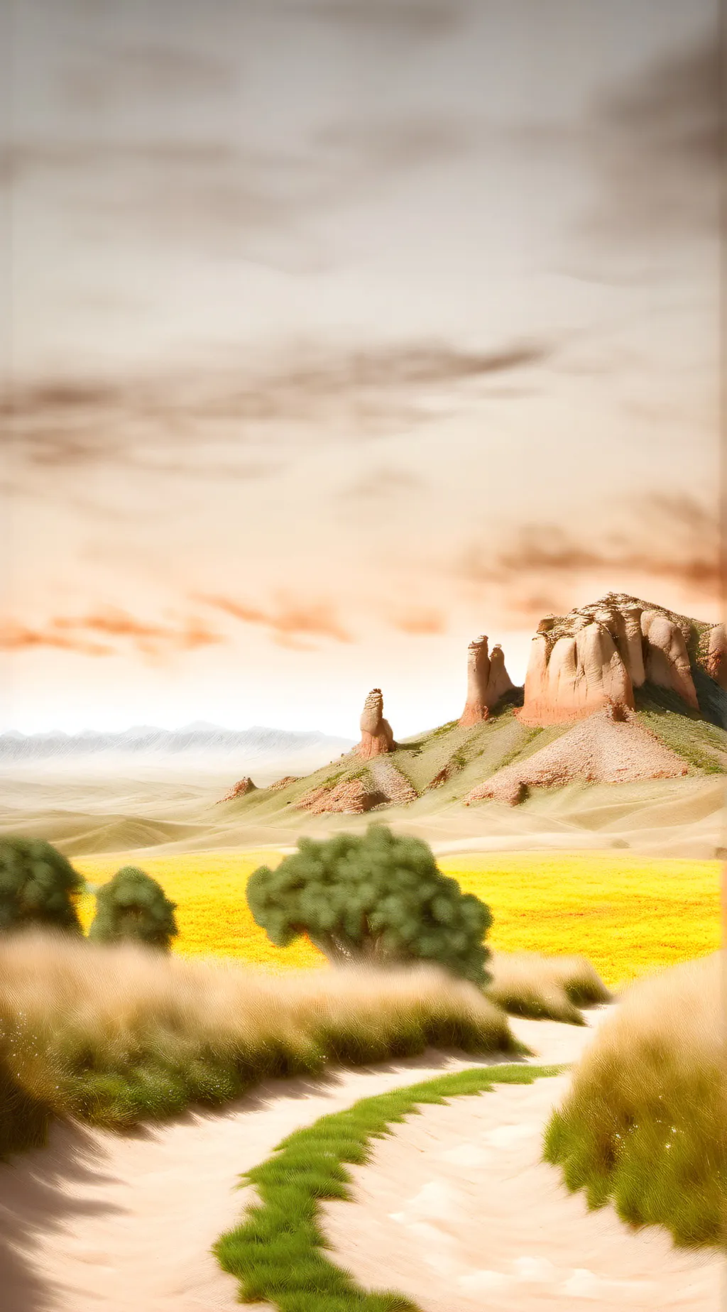 ai character: Grass background