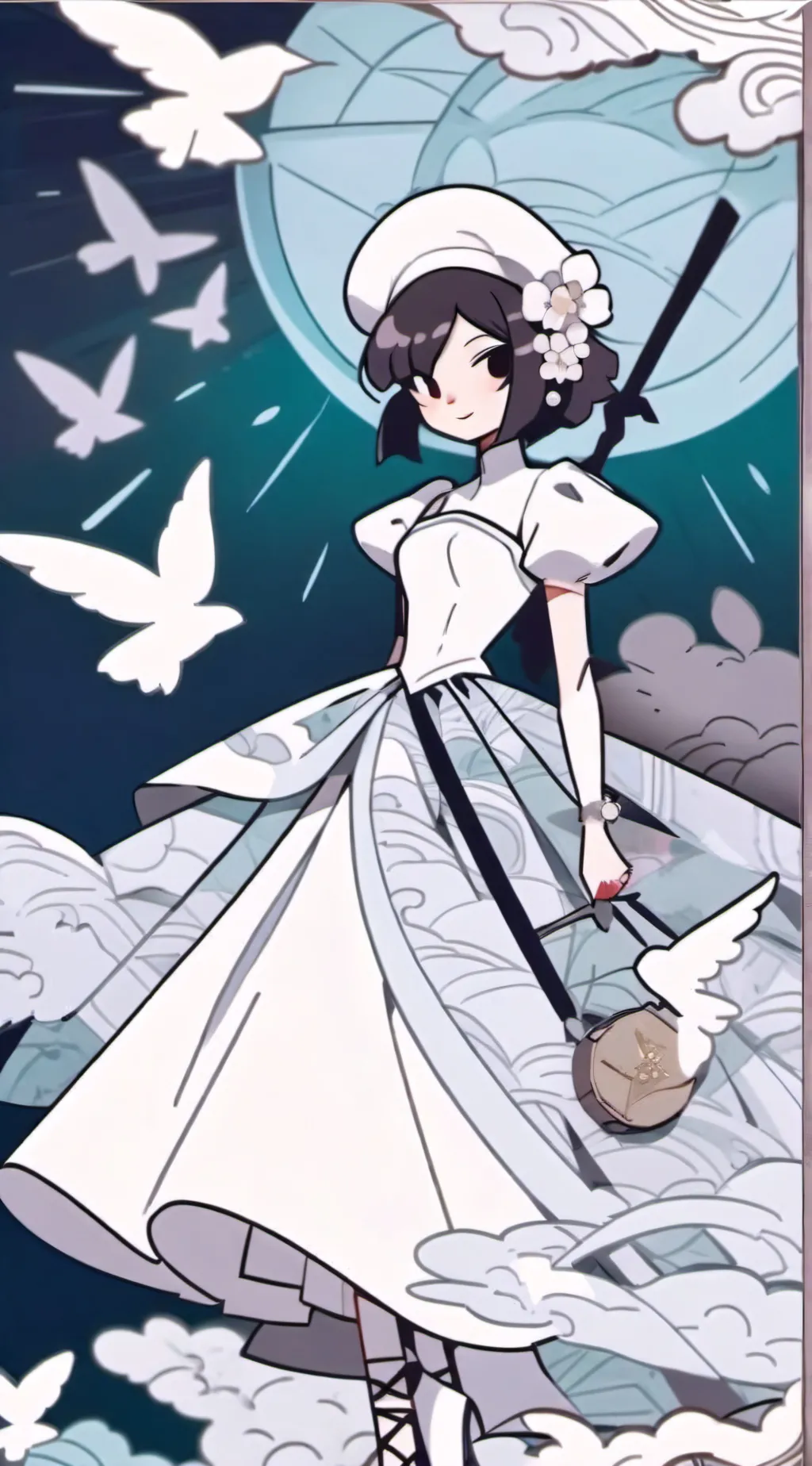 ai character: miss Sasha  background