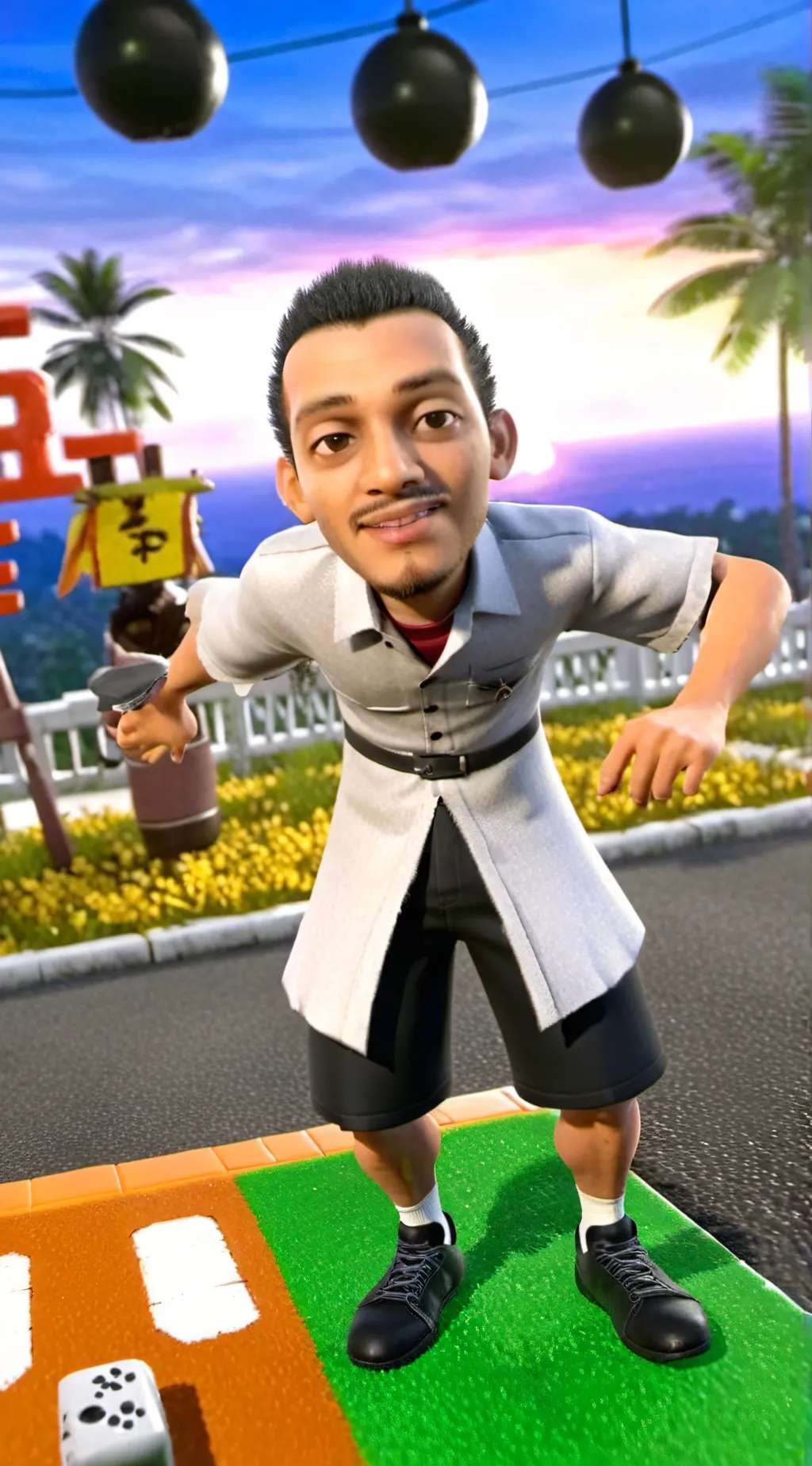 ai character: Goofy ahh man background