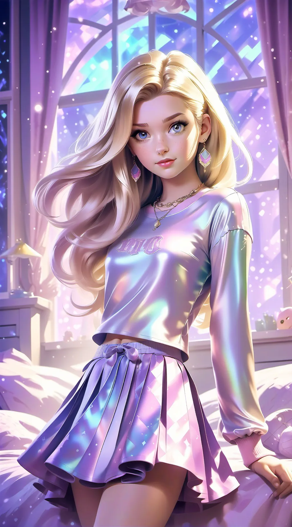 ai character: Lacy background