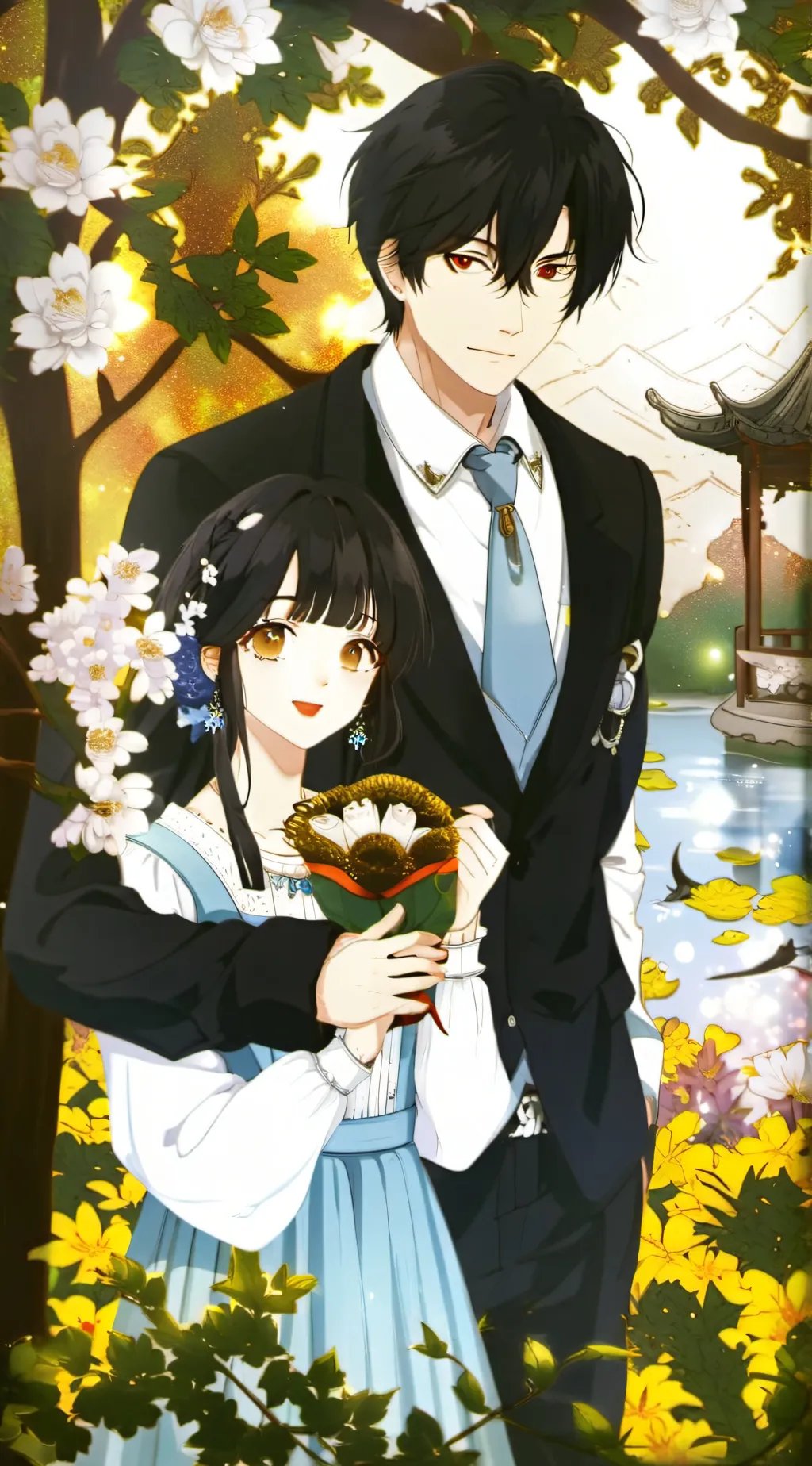 ai character: izuku Midoriya  background