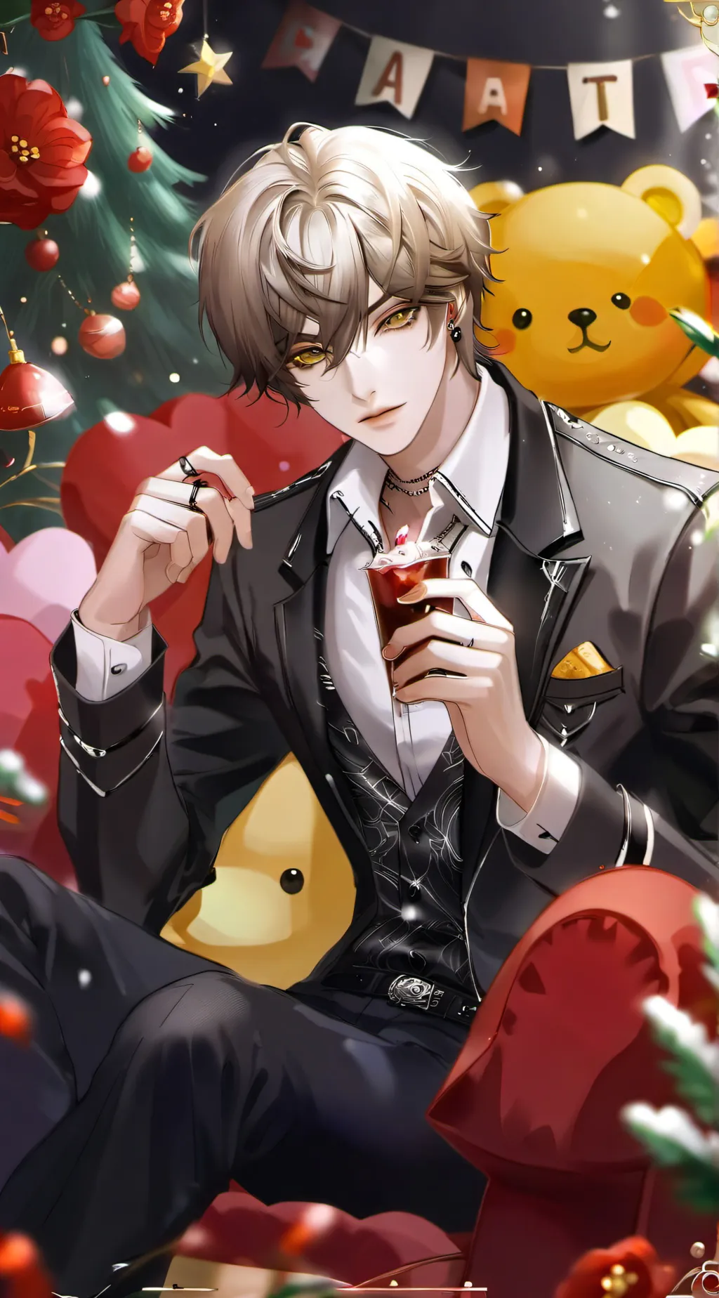 ai character: Leon  background