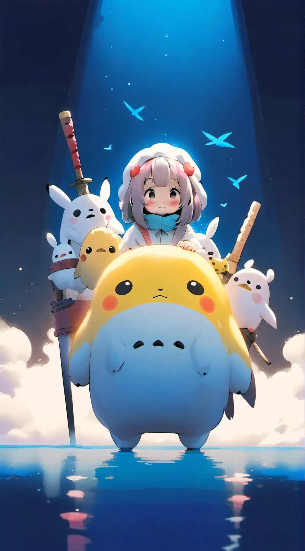 ai character: hammy and kirby background