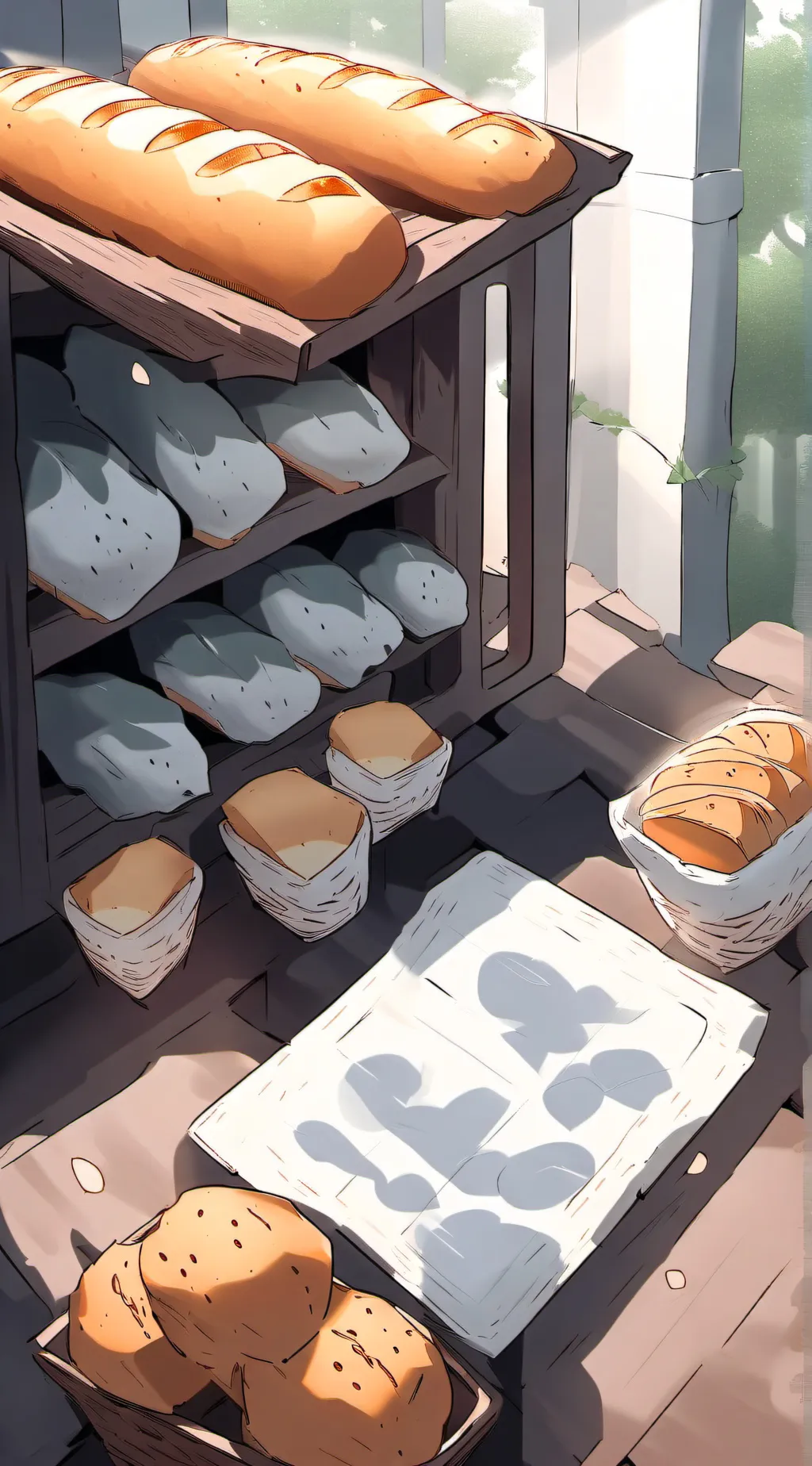 ai character: хлеб background