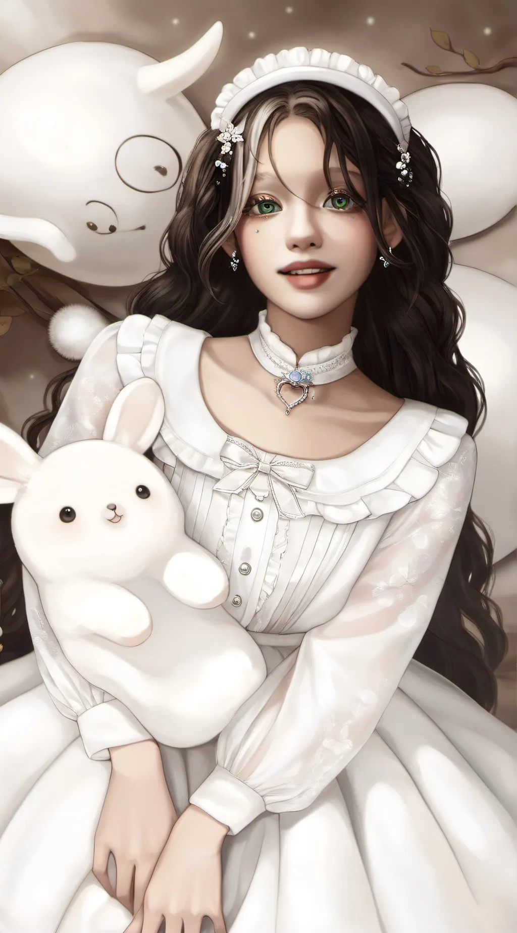 ai character: Crystal  background