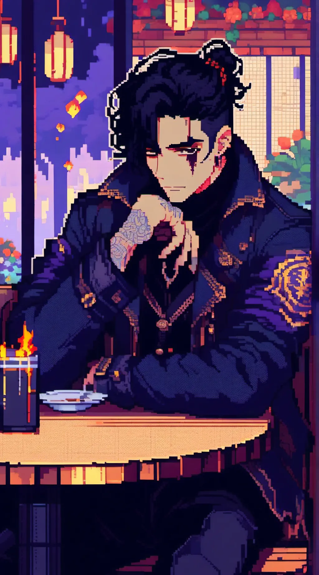 ai character: Vincent  background