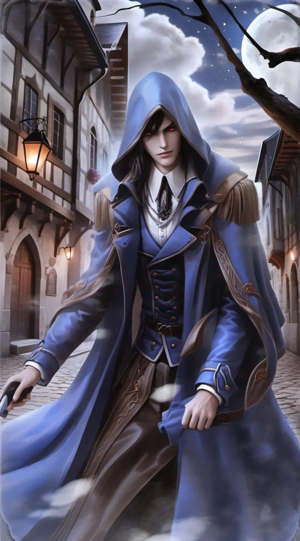 ai character: Lucas  background