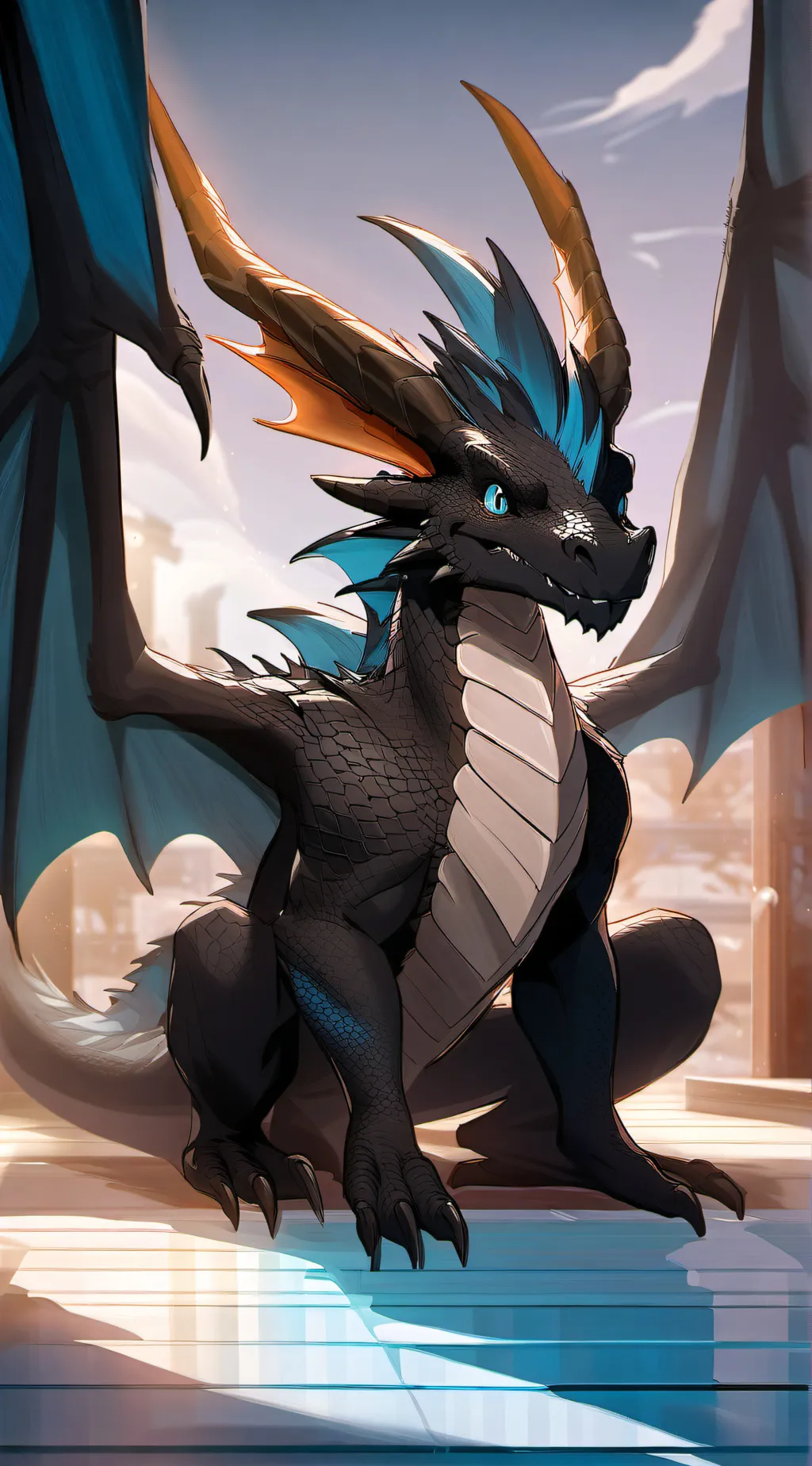 ai character: killermint oc ship background