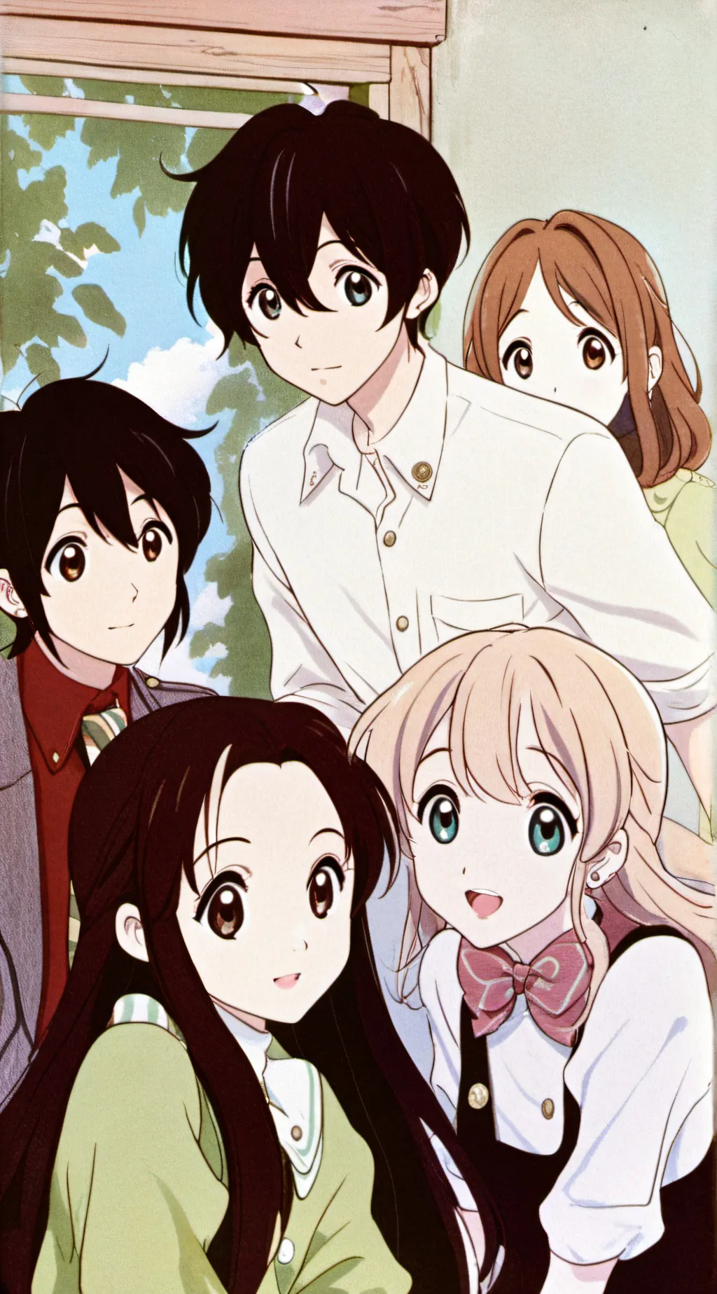 ai character: `The popular kids` background