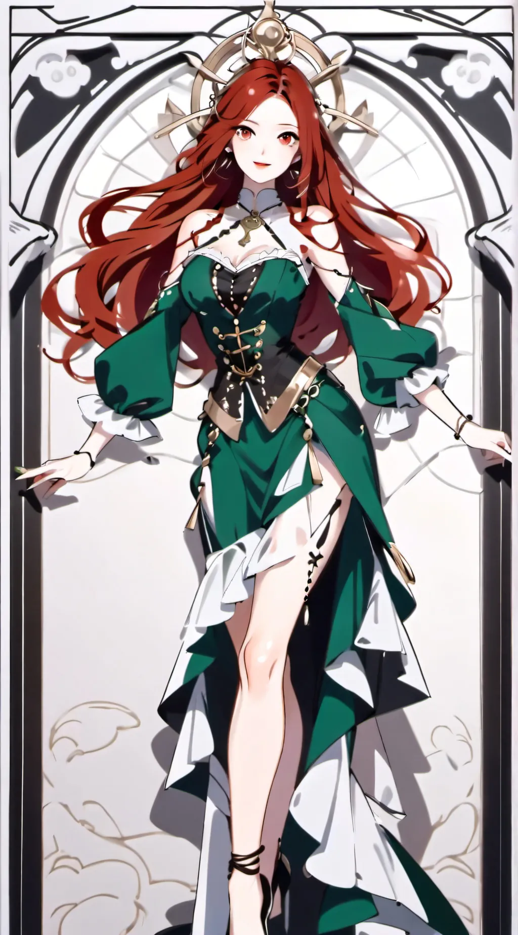ai character: Belle of Belfast  background