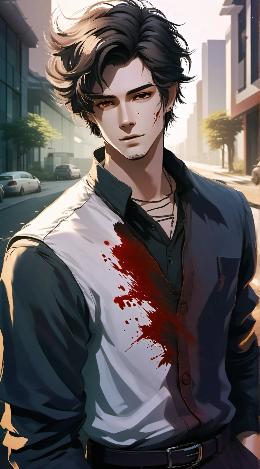 ai character: Zombie apocalypse  background