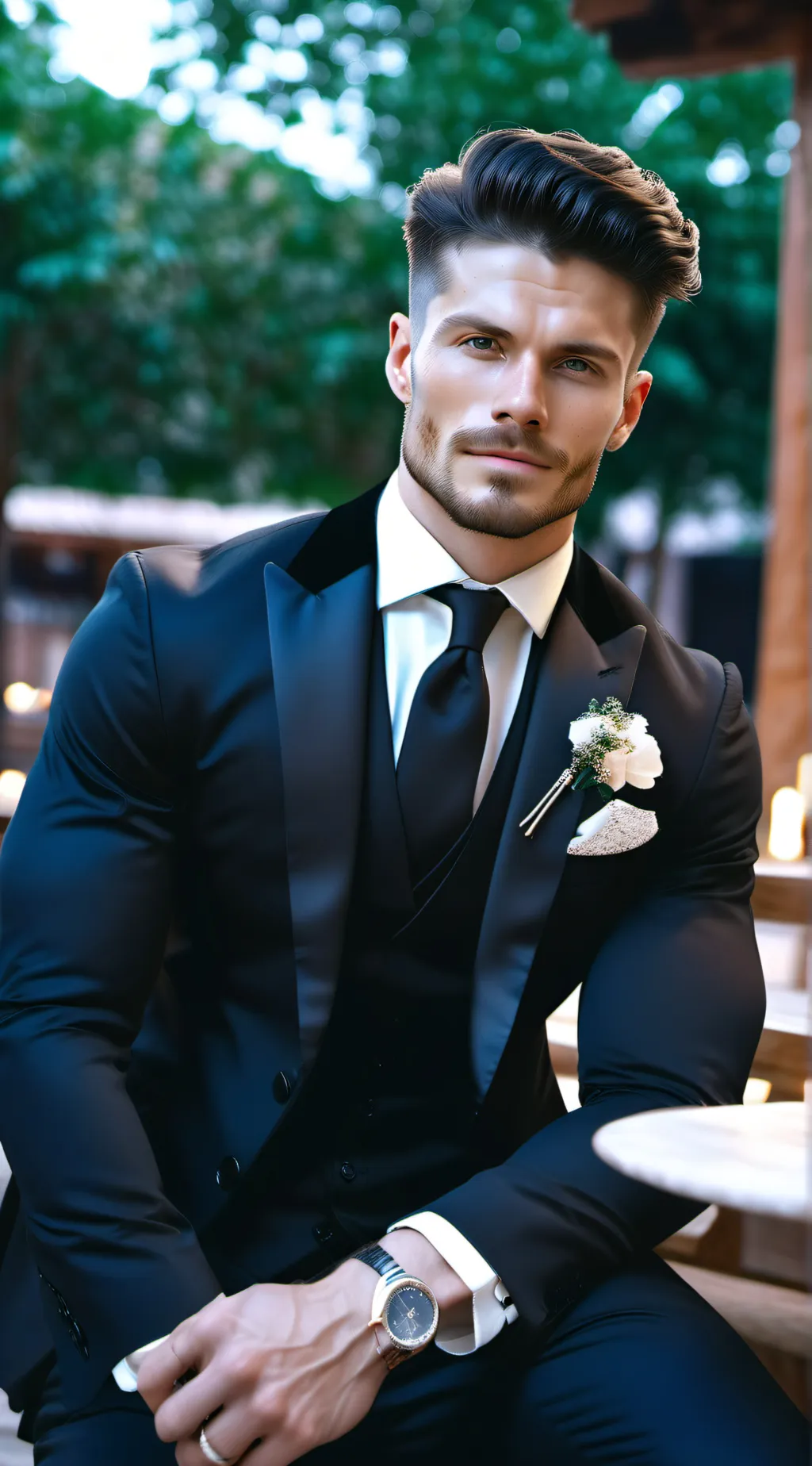 ai character: Harry  background