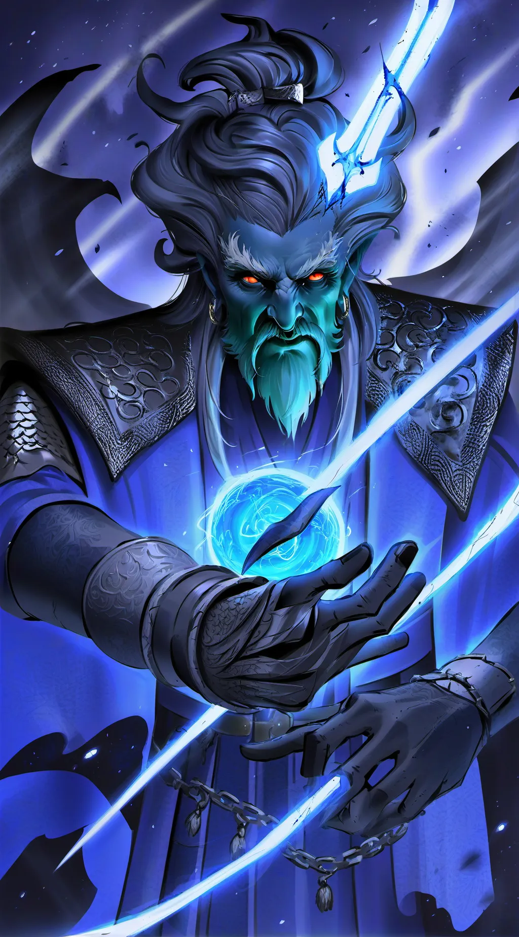 ai character: The king wizard background