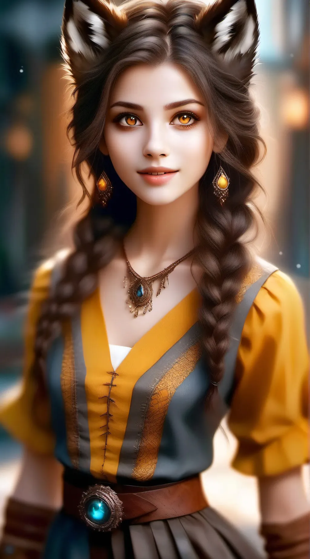 ai character: Melissa lycan  background