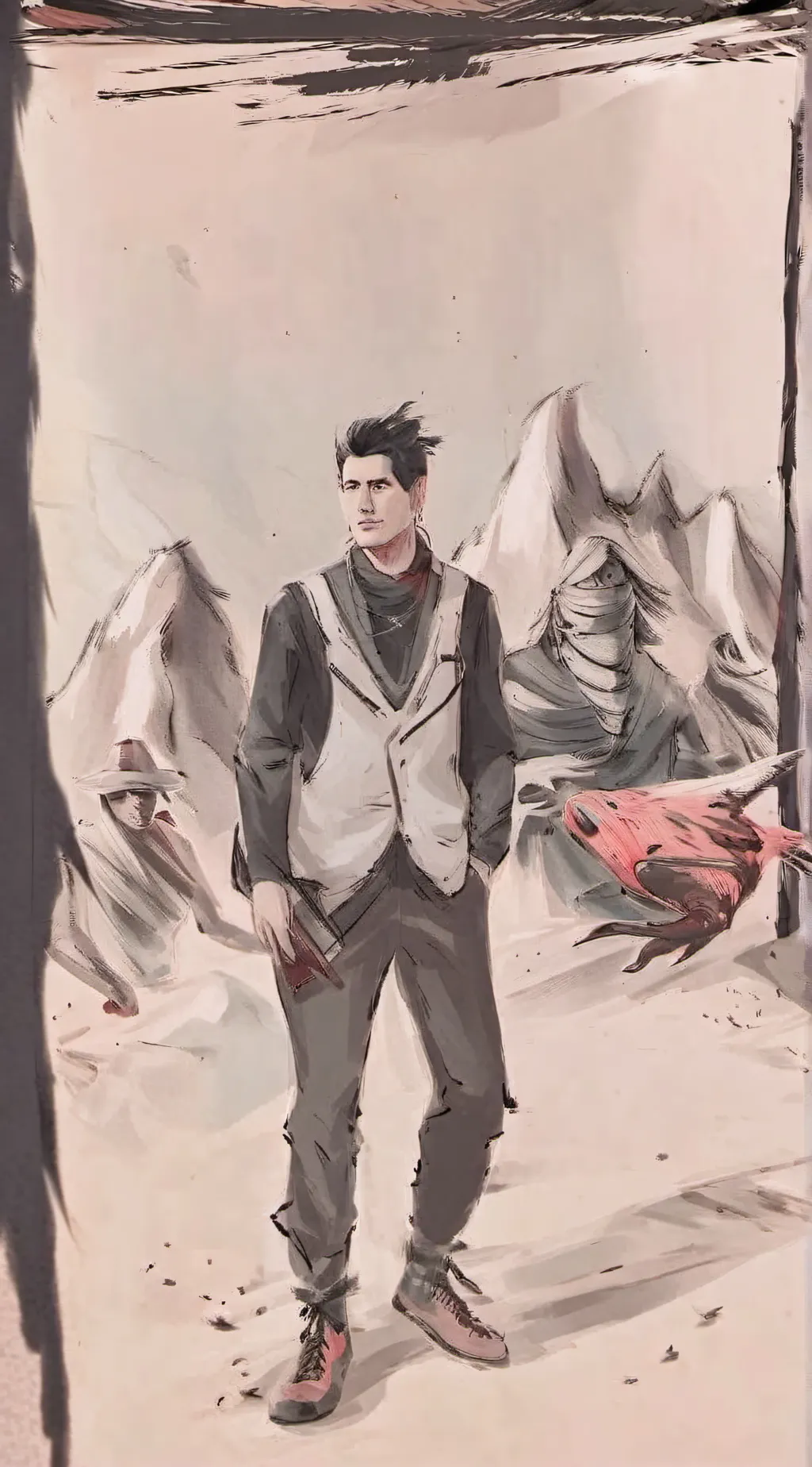 ai character: MD×Call of duty  background