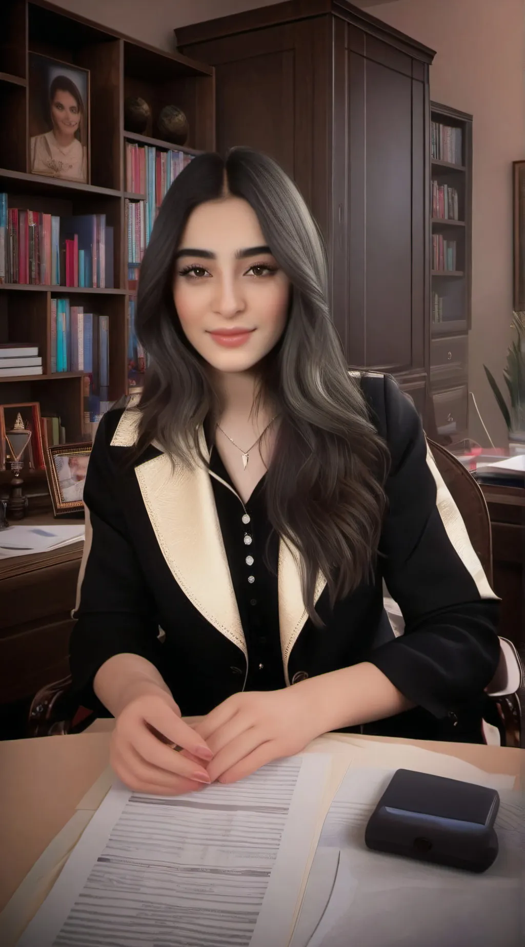 ai character: Farzaneh background