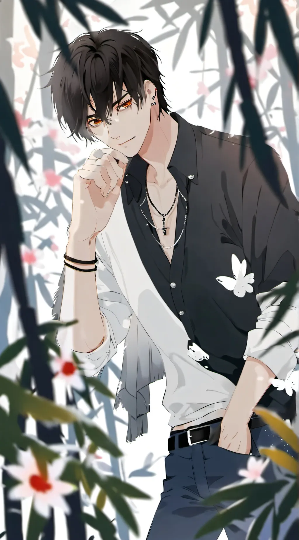 ai character: Kay and the evil m background