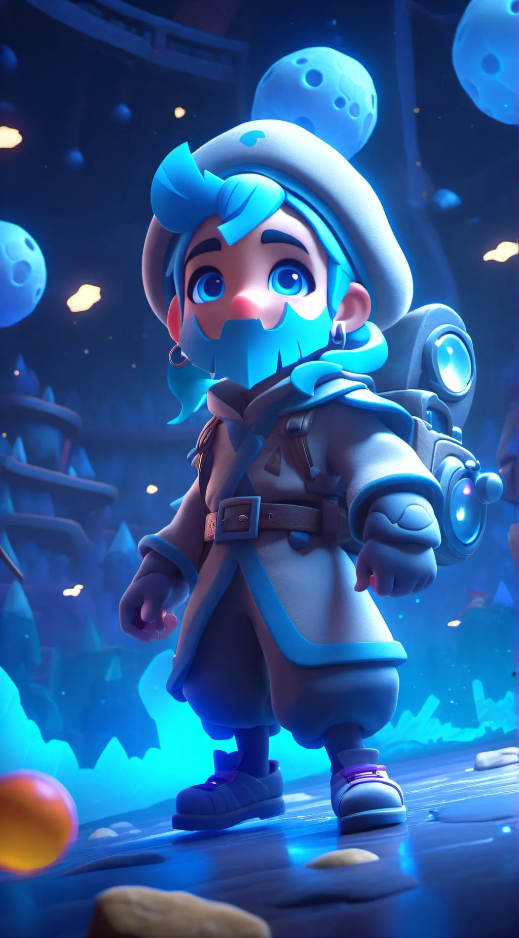 ai character: king crawly  background