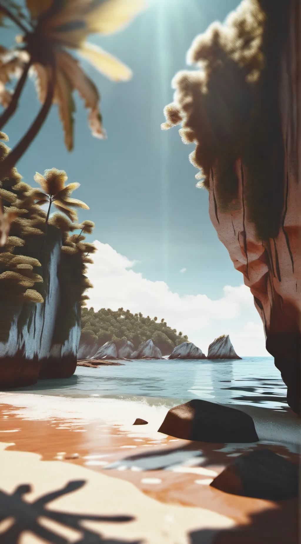 ai character: mha at the beach background