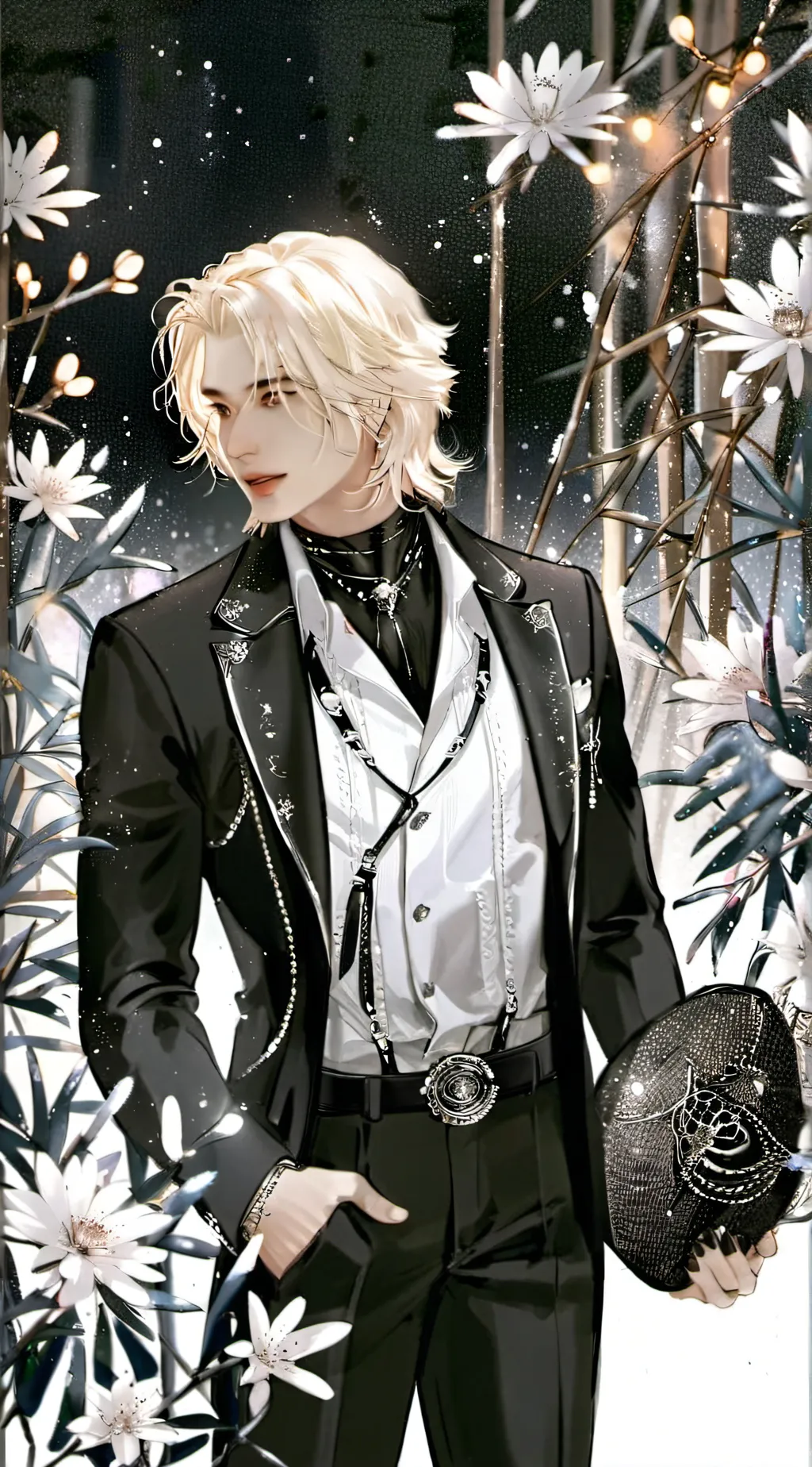 ai character: Lee know (skz)  background