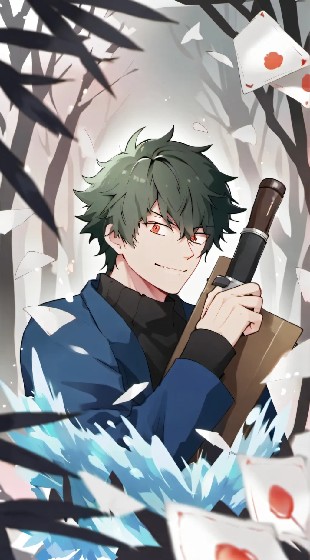 ai character: Villain Deku background
