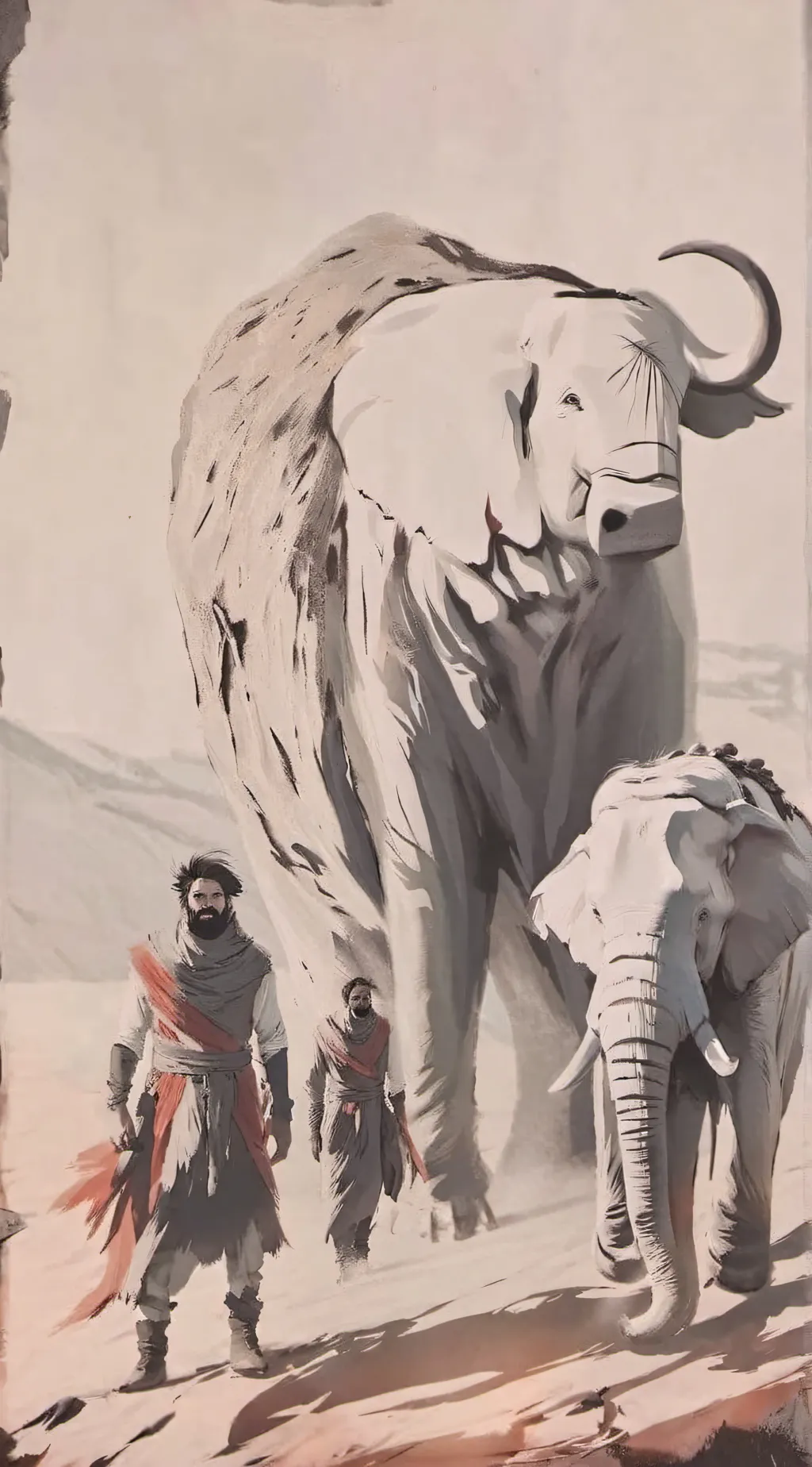 ai character: white base background