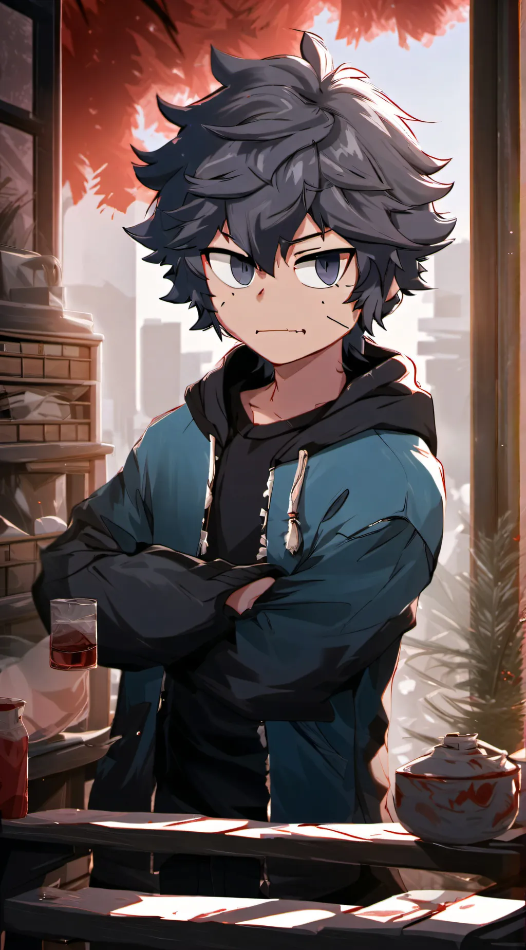 ai character: •~levi~• background