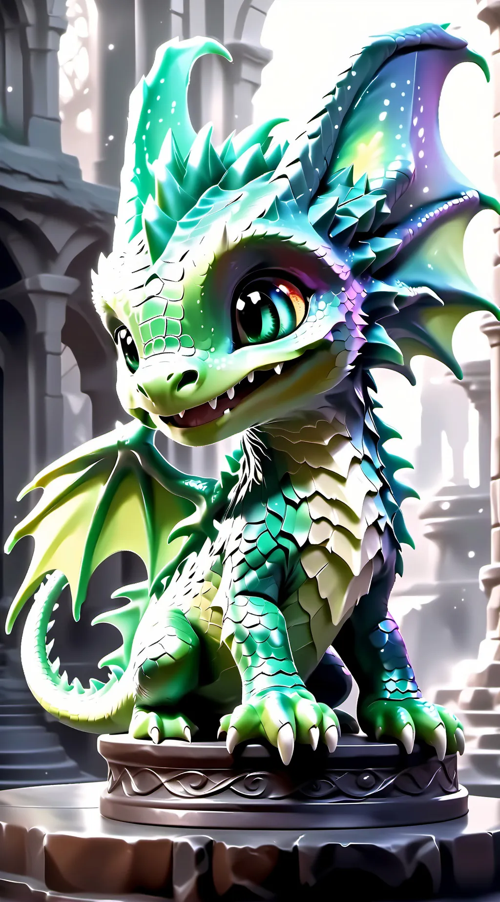 ai character: Luck Baby Dragon background