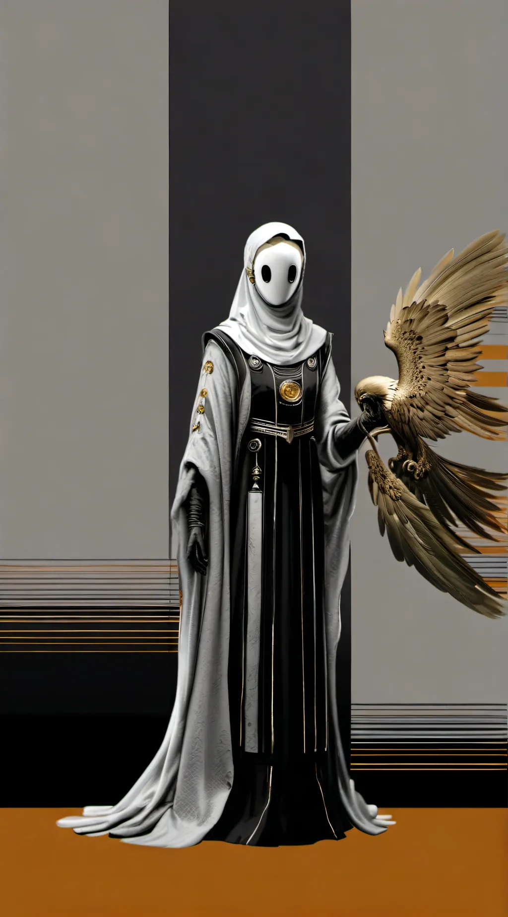 ai character: Mono background