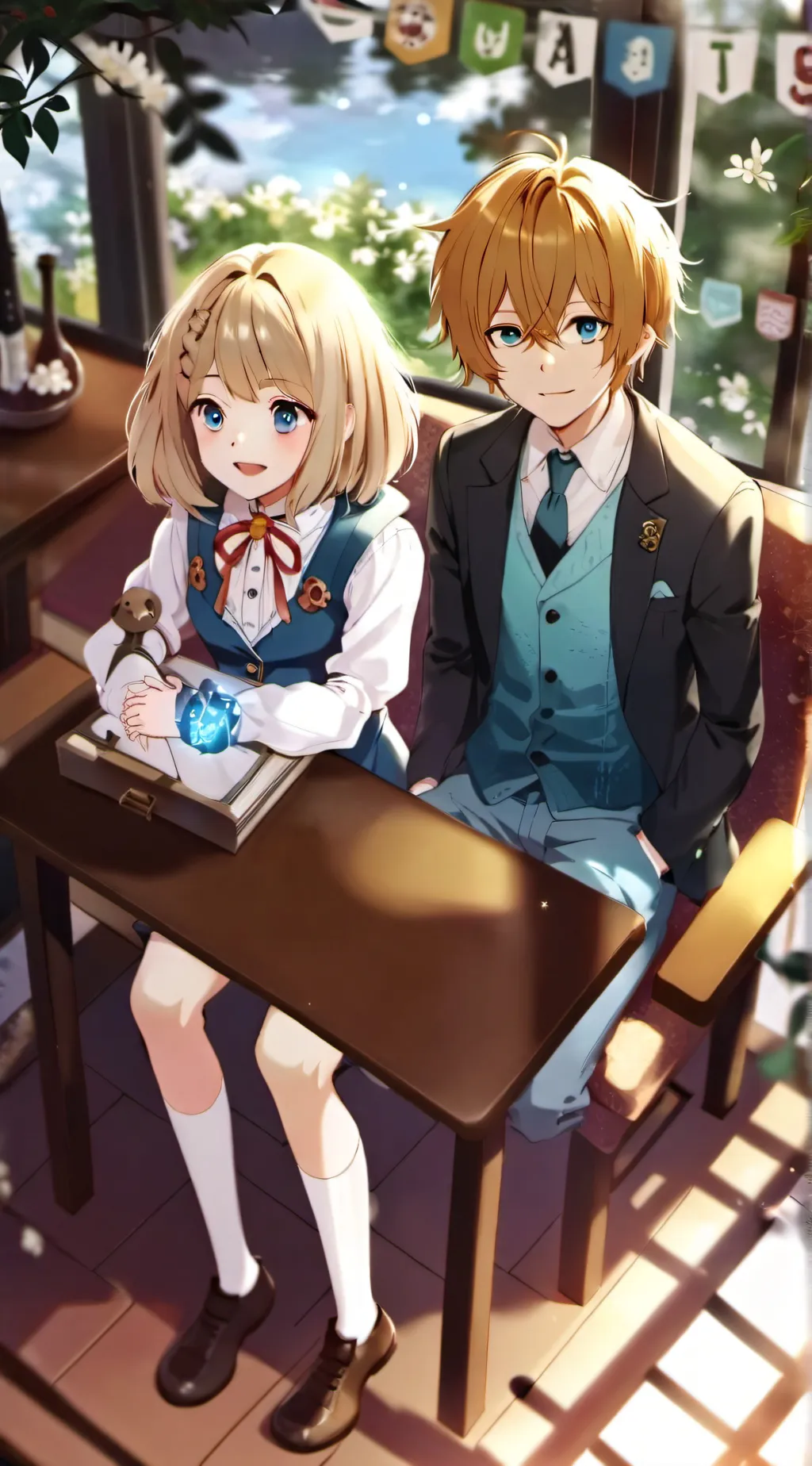 ai character: Harrison & Janice background